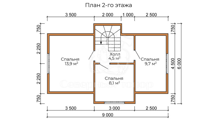 Дом из бруса в «тёплый угол» «Аглая»