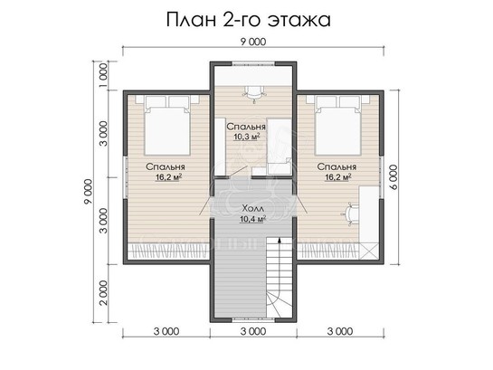 Дом из бруса в «тёплый угол» «Дарья»