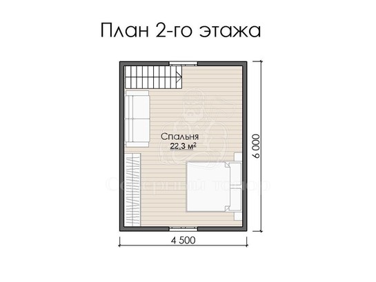 Дом из бруса в «тёплый угол» «Алексия»