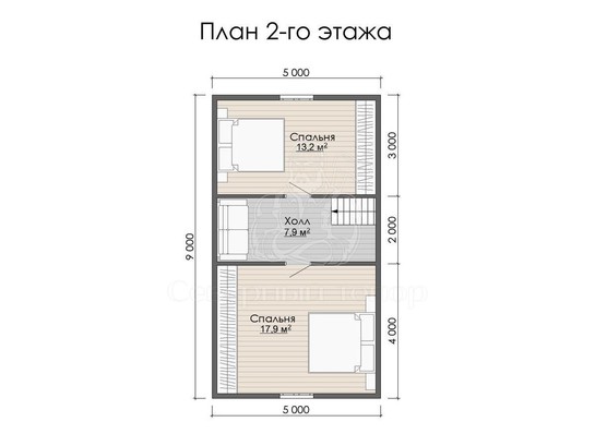 Дом из бруса в «тёплый угол» «Амалия»