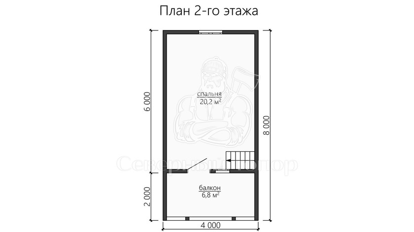 Дом из бруса в «тёплый угол» «Доминика»