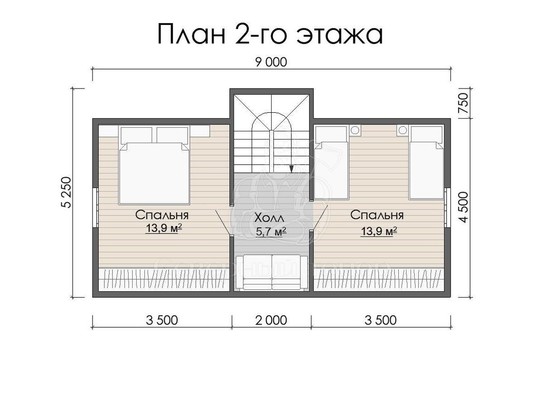 Дом из бруса в «тёплый угол» «Виола»