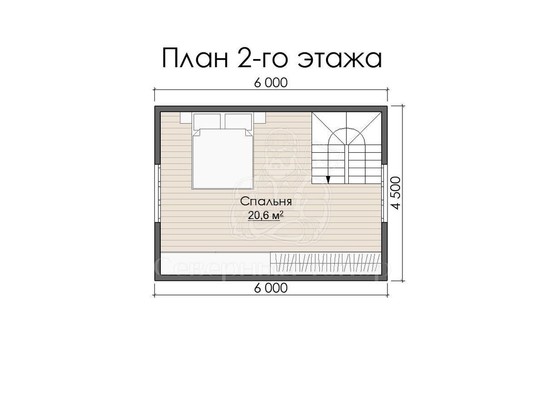 Дом из бруса в «тёплый угол» «Грифина»
