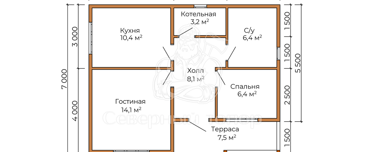 Как выбрать планировку дома из бруса?