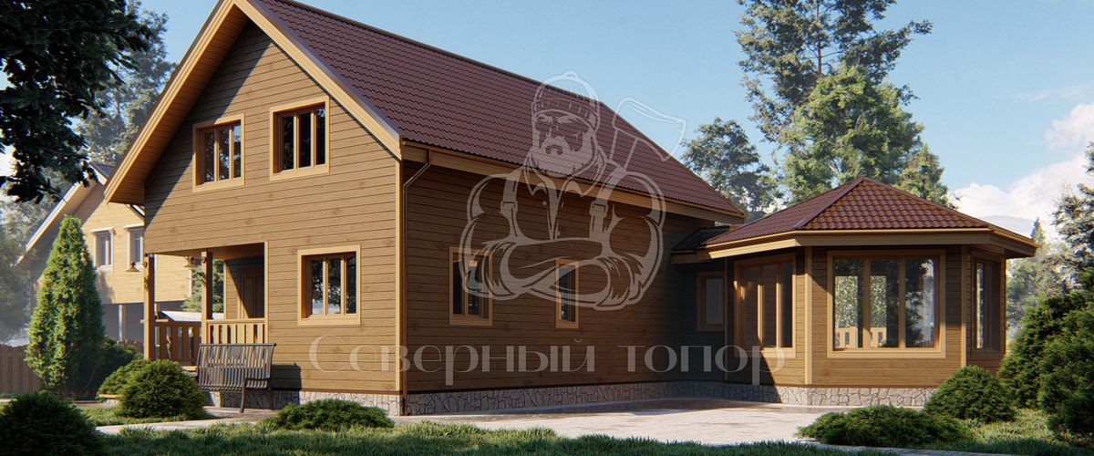 Открытая или закрытая веранда для дома из бруса - что лучше построить?