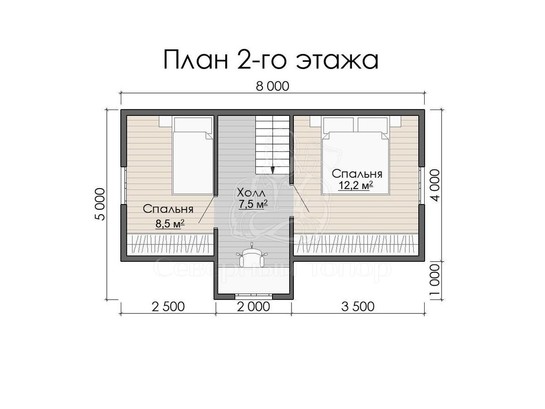 Дом из бруса в «тёплый угол» «Любовь»