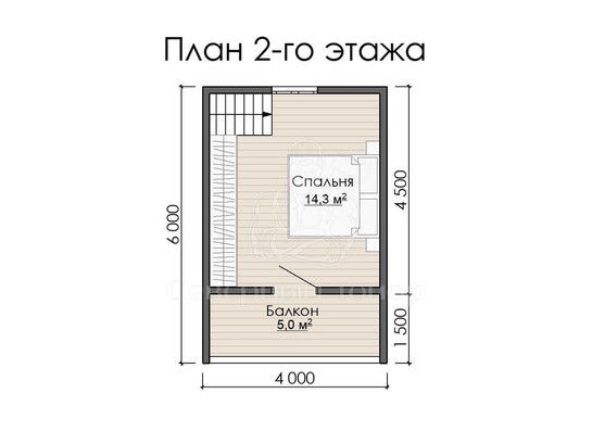 Дом из бруса в «тёплый угол» «Марина»