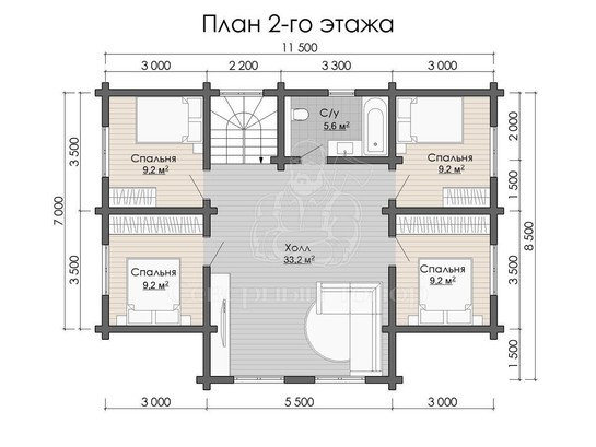 Дом из бруса в «Чашу» «Ника»