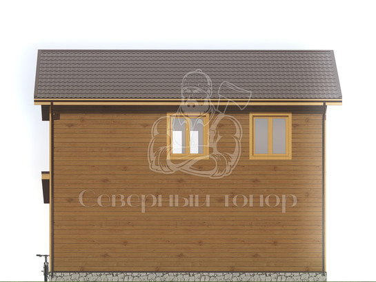 Дом из бруса в «тёплый угол» «Стефания»