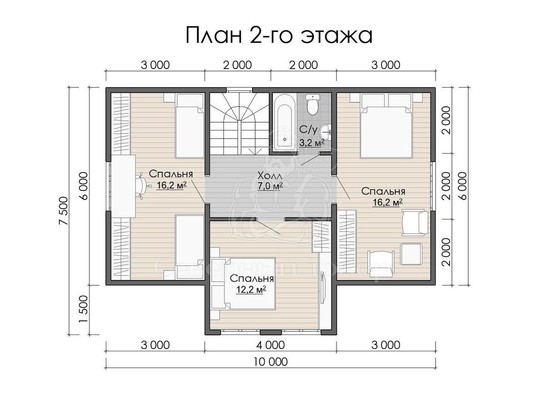 Дом из бруса в «тёплый угол» «Василиса»