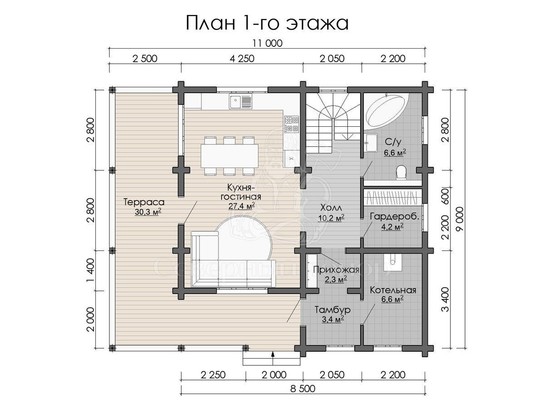 Дом из бруса в «Чашу» «Венера»