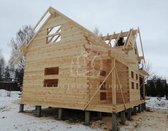 Дом из бруса в д. Карповская