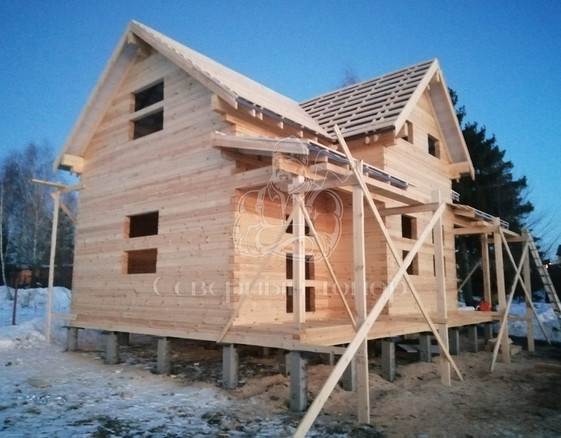 Дом из бруса в д. Карповская