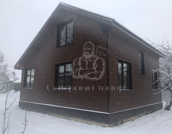 Отделка дома из бруса в п. Темкино 