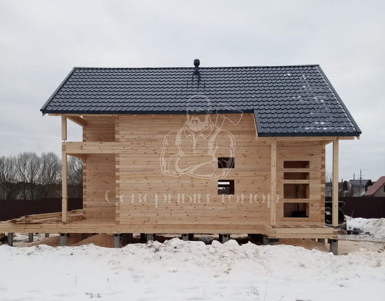 Дом из бруса в д. Гривно
