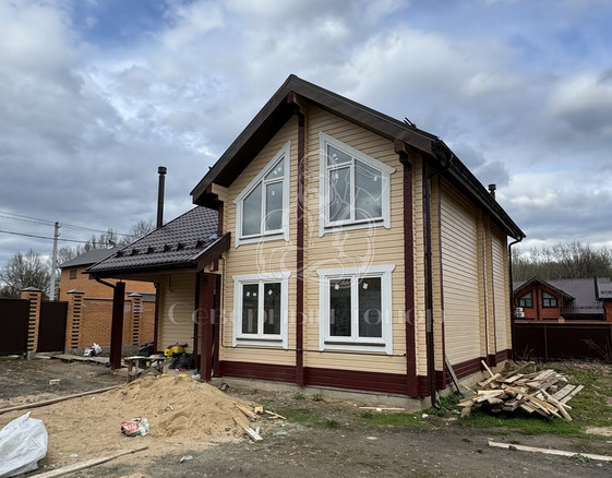 Отделка дома из бруса 9х9 в п. Дедовской школы интерната