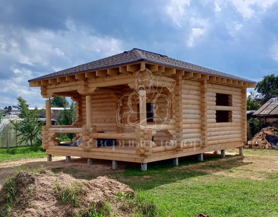 Баня из бревна в п. Нажерово